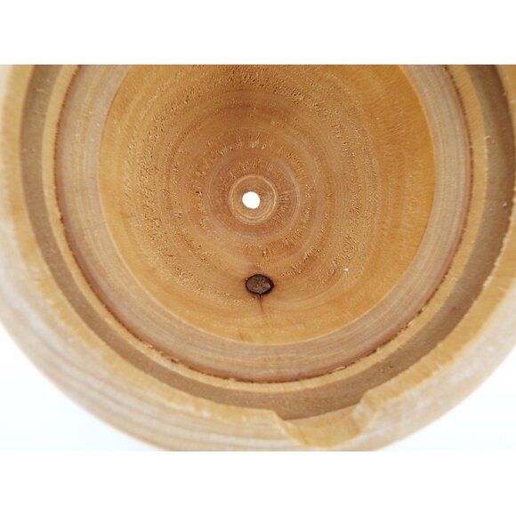 Vintage Wooden String Floss Yarn Dispenser 4.5" Acorn Twine Holder - Picture 11 of 11